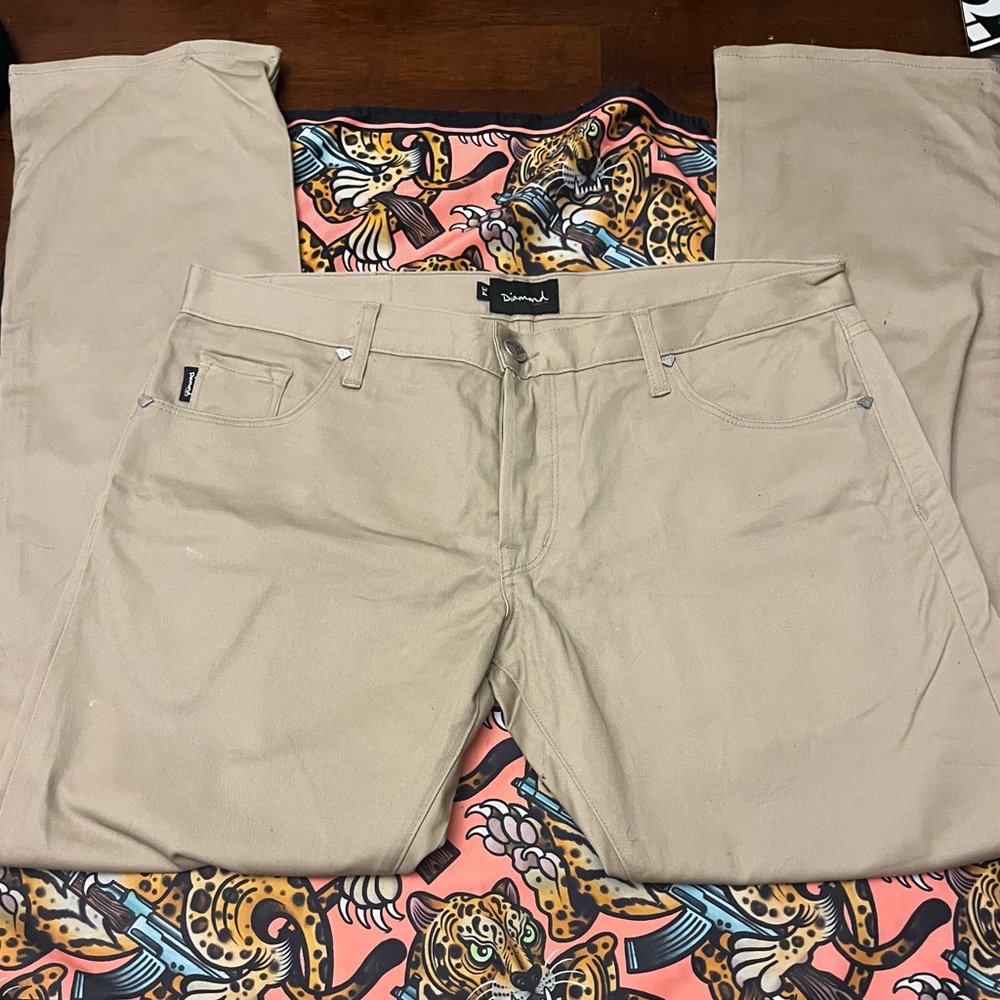 Diamond Supply Co. Khaki Denim Pants 34